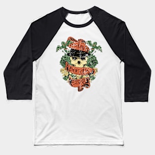 Listen to the Birds' Song Skull Baseball T-Shirt